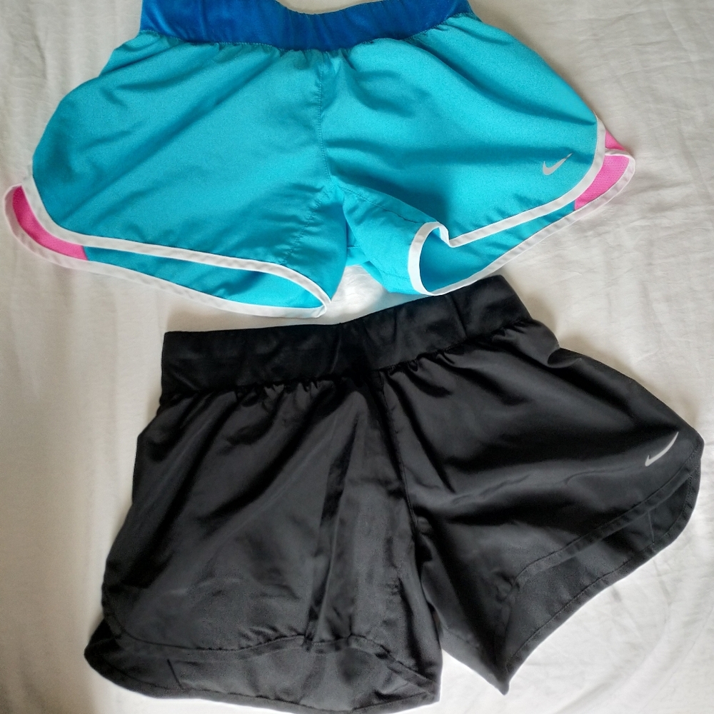 set of 2 Nike dri-fit running shorts
